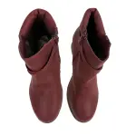 Bella Marie Women's Faux Leather Ankle Boot Wedge Heel Size 5.5