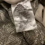 Metallic Cold Shoulder Evening Dress Gold