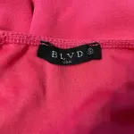 BLVD Rose Red Ruffle Sleeve Wide Leg Belted Jumpsuit