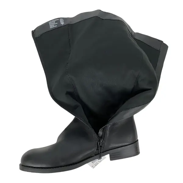 Brash Girls Joanne Black Glitter Knee High Boots Size 3
