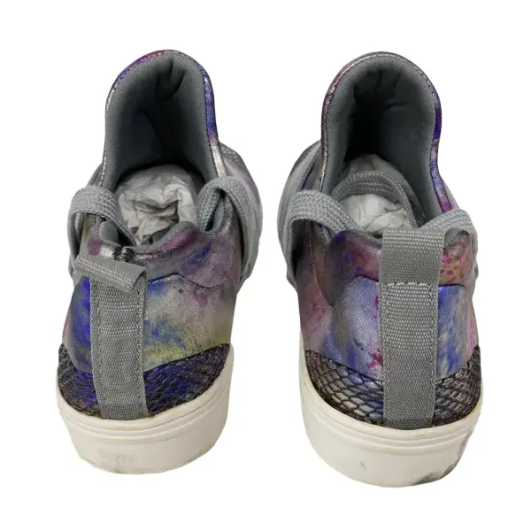 Brash Kids' Girls' Drea Purple Gray Metallic Lace-Up Fashion Sneaker Size 3.5