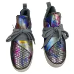 Brash Kids' Girls' Drea Purple Gray Metallic Lace-Up Fashion Sneaker Size 3