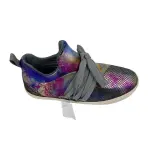 Brash Kids' Girls' Drea Purple Gray Metallic Lace-Up Fashion Sneaker Size 3