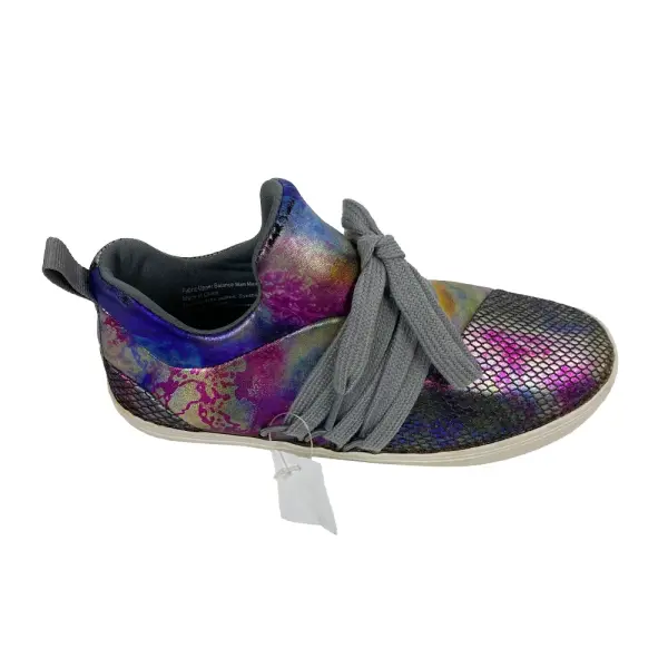 Brash Kids' Girls' Drea Purple Gray Metallic Lace-Up Fashion Sneaker Size 3