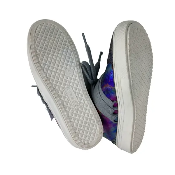 Brash Kids' Girls' Drea Purple Gray Metallic Lace-Up Fashion Sneaker Size 3