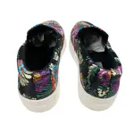 Brash Black Floral Slip-On Shoes Women's Size 5.5