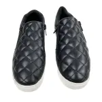 Brash Girls' Fetch Black Quilted Slip-On Casual Shoes Size 3