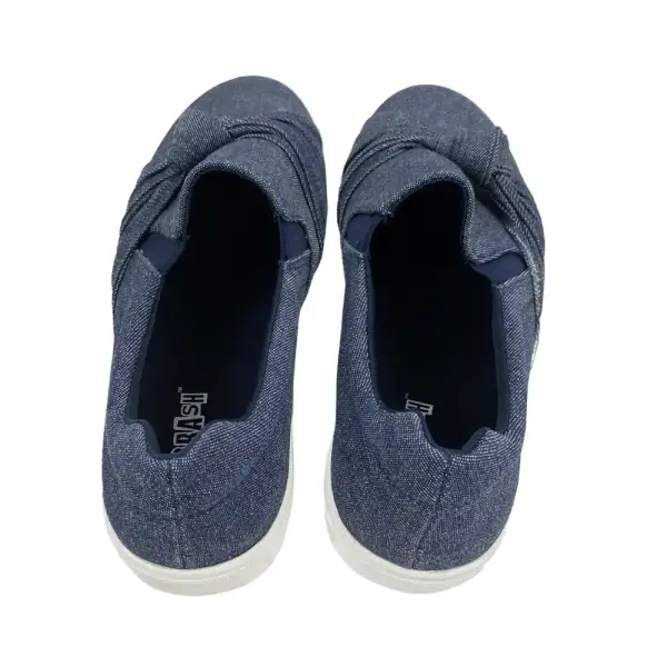 Brash Girls’ Blue Denim Knot Slip-On Sneakers Size 3