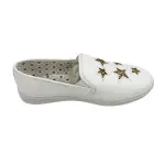 Brash Girls' Stardom Glitter White Slip-On Casual Sneakers Shoes Size 3