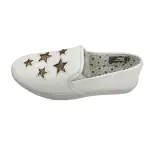 Brash Girls' Stardom Glitter White Slip-On Casual Sneakers Shoes Size 3