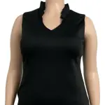 Calvin Klein Ruffle V-Neck Sleeveless Sheath Dress