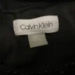 Calvin Klein Illusion Yoke Off Shoulder Gown with Beaded Cape Overlay