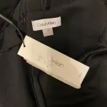 Calvin Klein Black Illusion Trim Bell Sleeve Sheath Dress