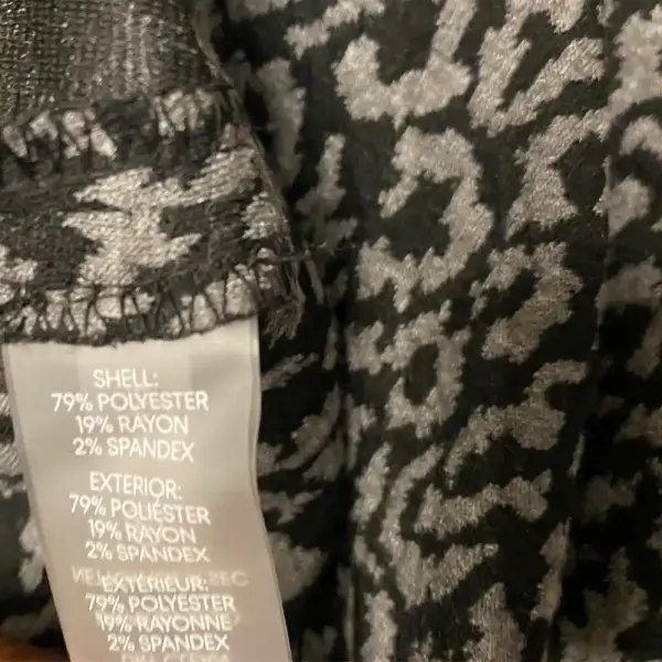 Calvin Klein Black and Tan Abstract Print Shift Dress