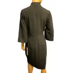 Calvin Klein Women's Mock Neck Midi Sheath Dress Black Size 8
