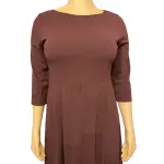 Calvin Klein Plum Three Quarter Sleeve Dress
