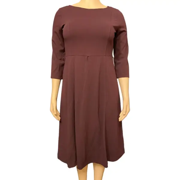 Calvin Klein Plum Three Quarter Sleeve Dress
