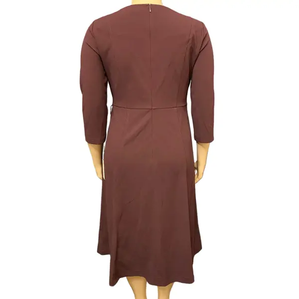 Calvin Klein Plum Three Quarter Sleeve Dress