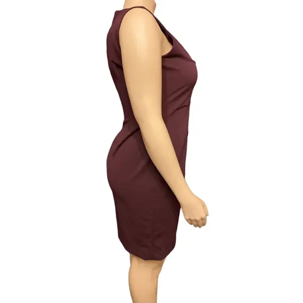Calvin Klein Petite Starburst Sheath Dress in Aubergine