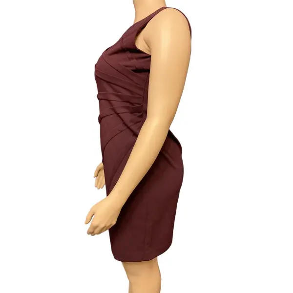 Calvin Klein Petite Starburst Sheath Dress in Aubergine