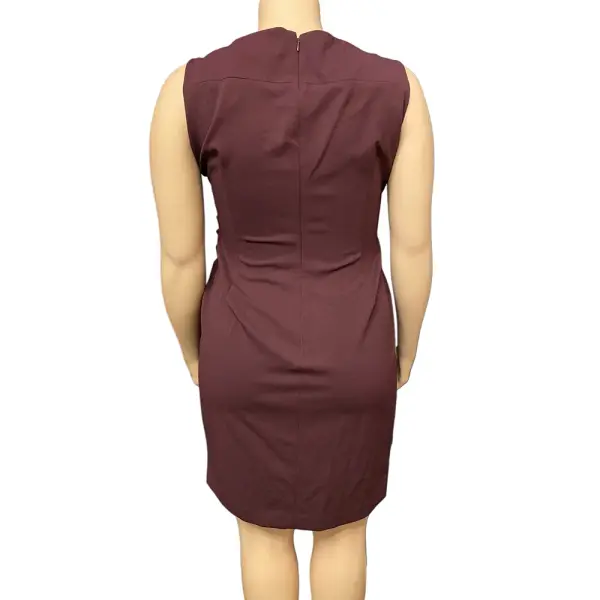 Calvin Klein Petite Starburst Sheath Dress in Aubergine