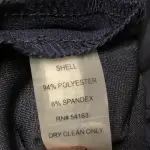 Calvin Klein Navy Scuba Crepe Sheath Dress with Gold Zipper