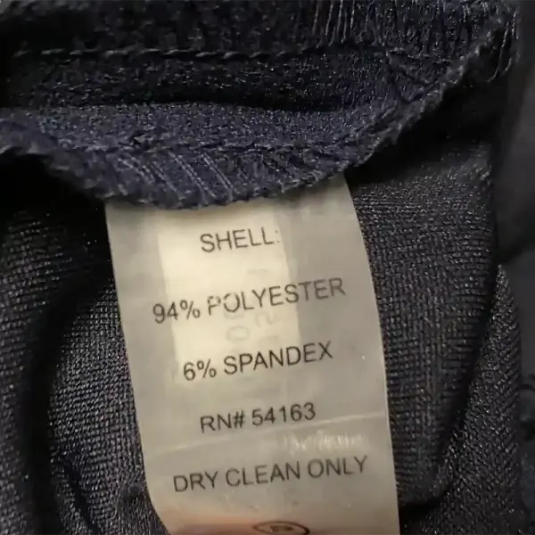 Calvin Klein Navy Scuba Crepe Sheath Dress with Gold Zipper