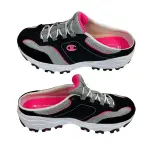 Champion Women's Mule Slip-On Sneakers Black Pink Size 6W