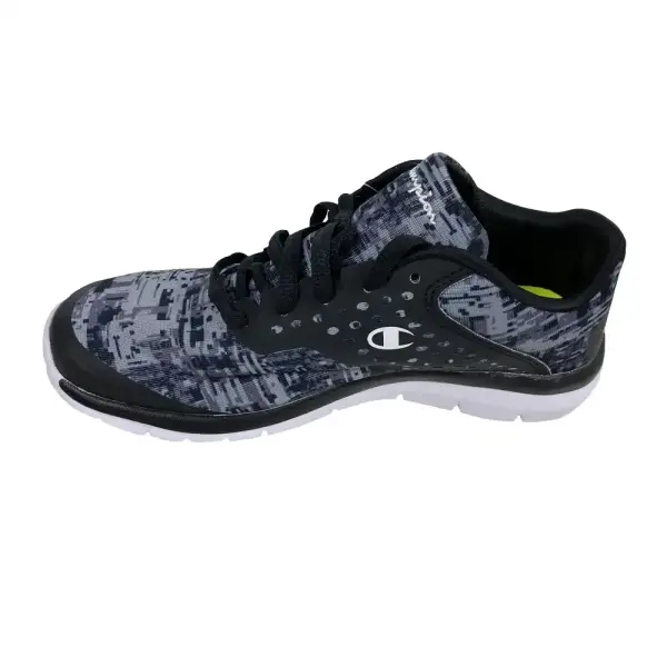 Champion Boys Black Gray Active Sneakers Size 3