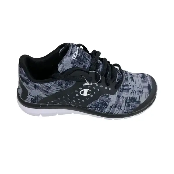 Champion Boys Black Gray Active Sneakers Size 3