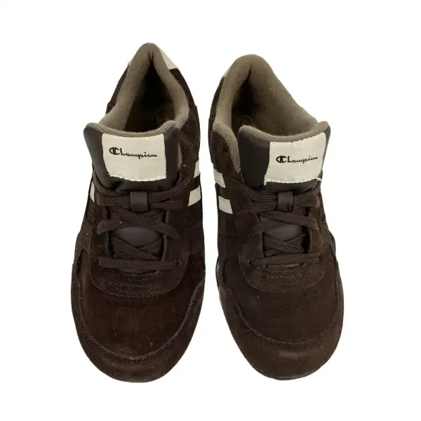 Champion Girls Brown and Tan Suede Sneakers Size 2.5 Youth