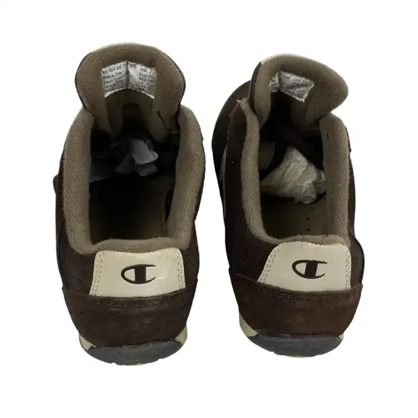 Champion Girls Brown and Tan Suede Sneakers Size 2.5 Youth