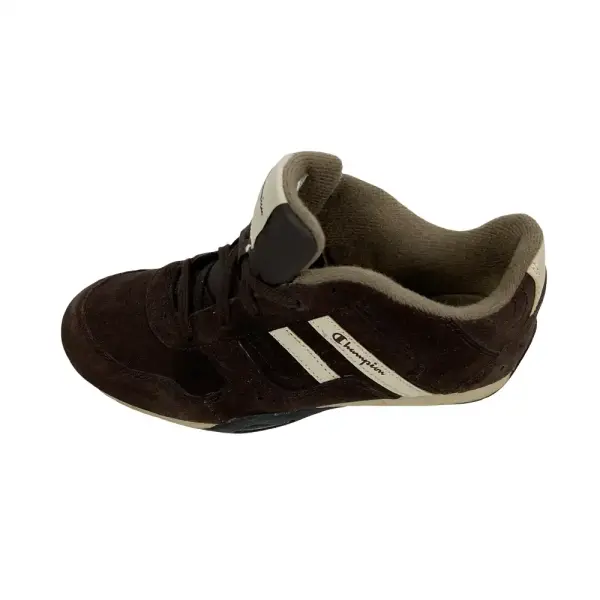 Champion Girls Brown and Tan Suede Sneakers Size 2.5 Youth