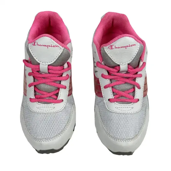 Champion Girls White and Pink Athletic Sneakers Size 3.5
