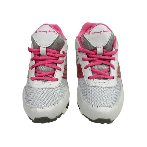Champion Girls White and Pink Athletic Sneakers Size 3.5