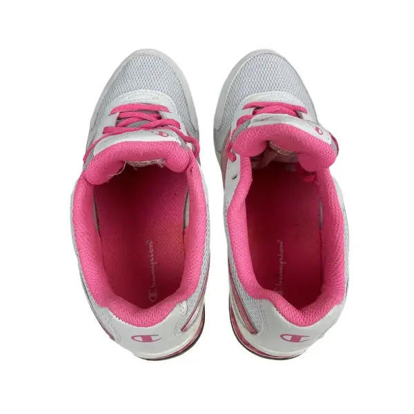 Champion Girls White and Pink Athletic Sneakers Size 3.5
