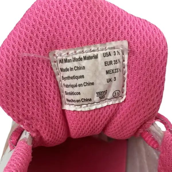Champion Girls White and Pink Athletic Sneakers Size 3.5