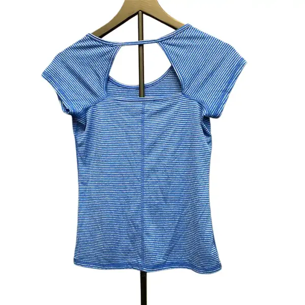 C9 Champion Women Blue DuoDry Open Back Athletic Top