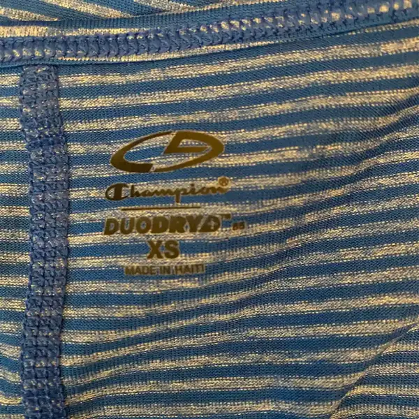 C9 Champion Women Blue DuoDry Open Back Athletic Top