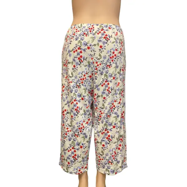 Charter Club Womens Cotton Capri Pajama Set Multi Floral