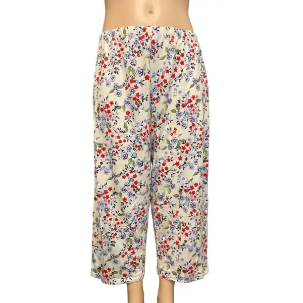 Charter Club Womens Cotton Capri Pajama Set Multi Floral