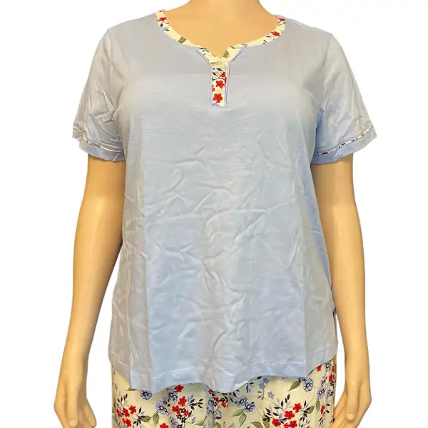 Charter Club Womens Cotton Capri Pajama Set Multi Floral