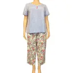 Charter Club Womens Cotton Capri Pajama Set Multi Floral