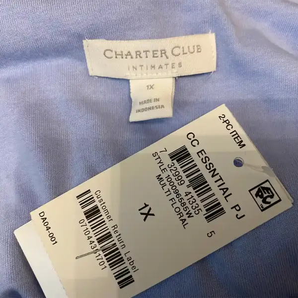 Charter Club Womens Cotton Capri Pajama Set Multi Floral