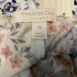 Charter Club Womens Cotton Capri Pajama Set Multi Floral