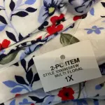 Charter Club Womens Cotton Capri Pajama Set Multi Floral