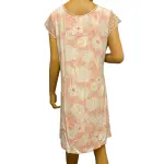 Charter Club Intimates Lace Sleeve Chemise Nightgown Pink White Floral