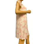 Charter Club Intimates Lace Sleeve Chemise Nightgown Pink White Floral