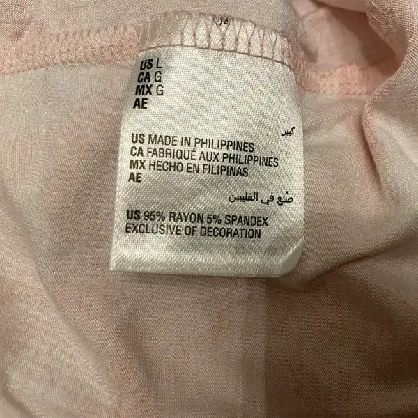 Charter Club Intimates Lace Sleeve Chemise Nightgown Pink White Floral