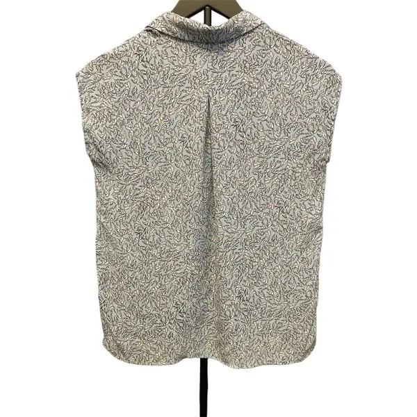 Claudia Richard Petite Blue Bird Print Blouse